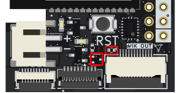 Wireless Lemon with regions to desolder highlighted in red